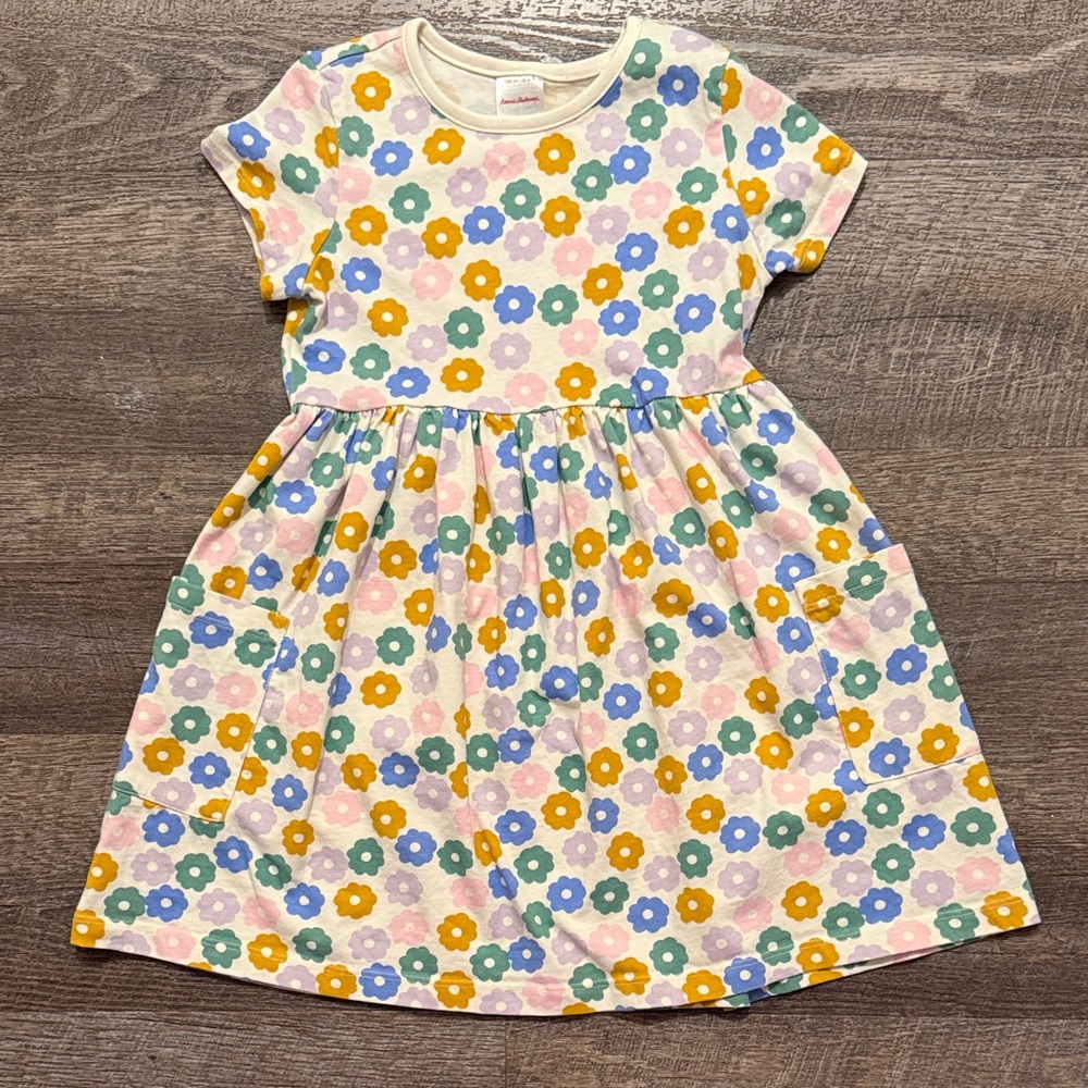 Hanna Andersson Playground Dress with Pockets in “Tiny Blossoms” Print